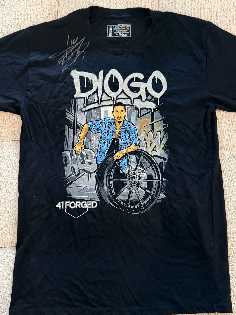 Signed Diogo Fast & Furious x 41 Forged Collaboration T-Shirt - Picture 2 of 2